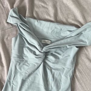 Aritzia Contour Soft Blue Twist Top